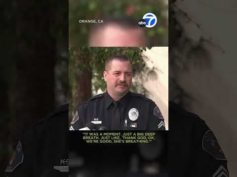 Officer saves a choking baby