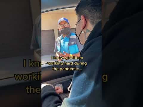 Giving strangers flowers