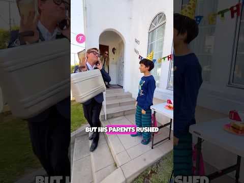 Delivery driver's heartwarming birthday surprise
