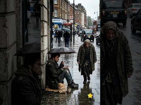 He gave away his umbrella and received a surprise