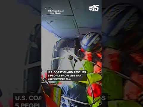 Coast Guard rescues 5 people from a life raft