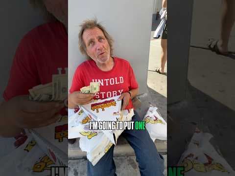 Simple act of kindness makes homeless man feel better