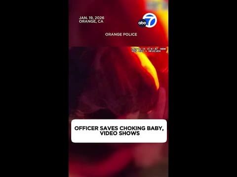 Officer saves choking 7-month-old girl