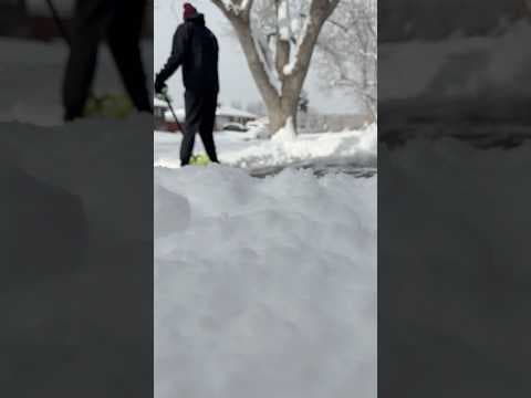 Volunteering to clear an elderly neighbor's driveway